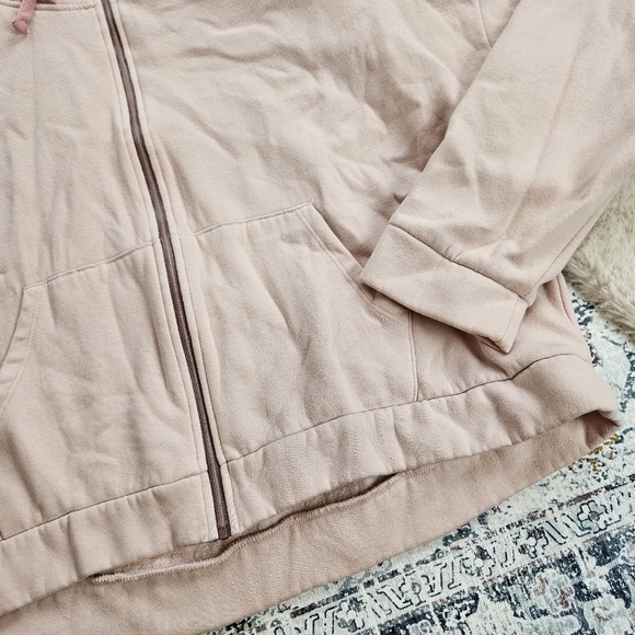 Fabletics x Demi Lovato Workout Cropped Pink Zip Hoodie Jacket XXL - Picture 7 of 15